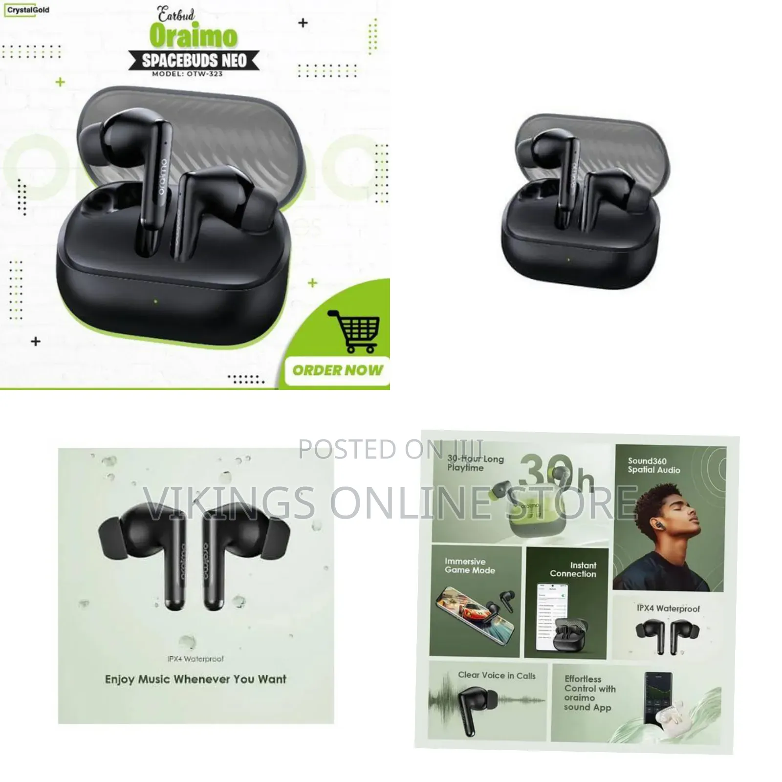 Oraimo TWS Bluetooth Spacebuds Neo OTW-323 True Wireless Stereo