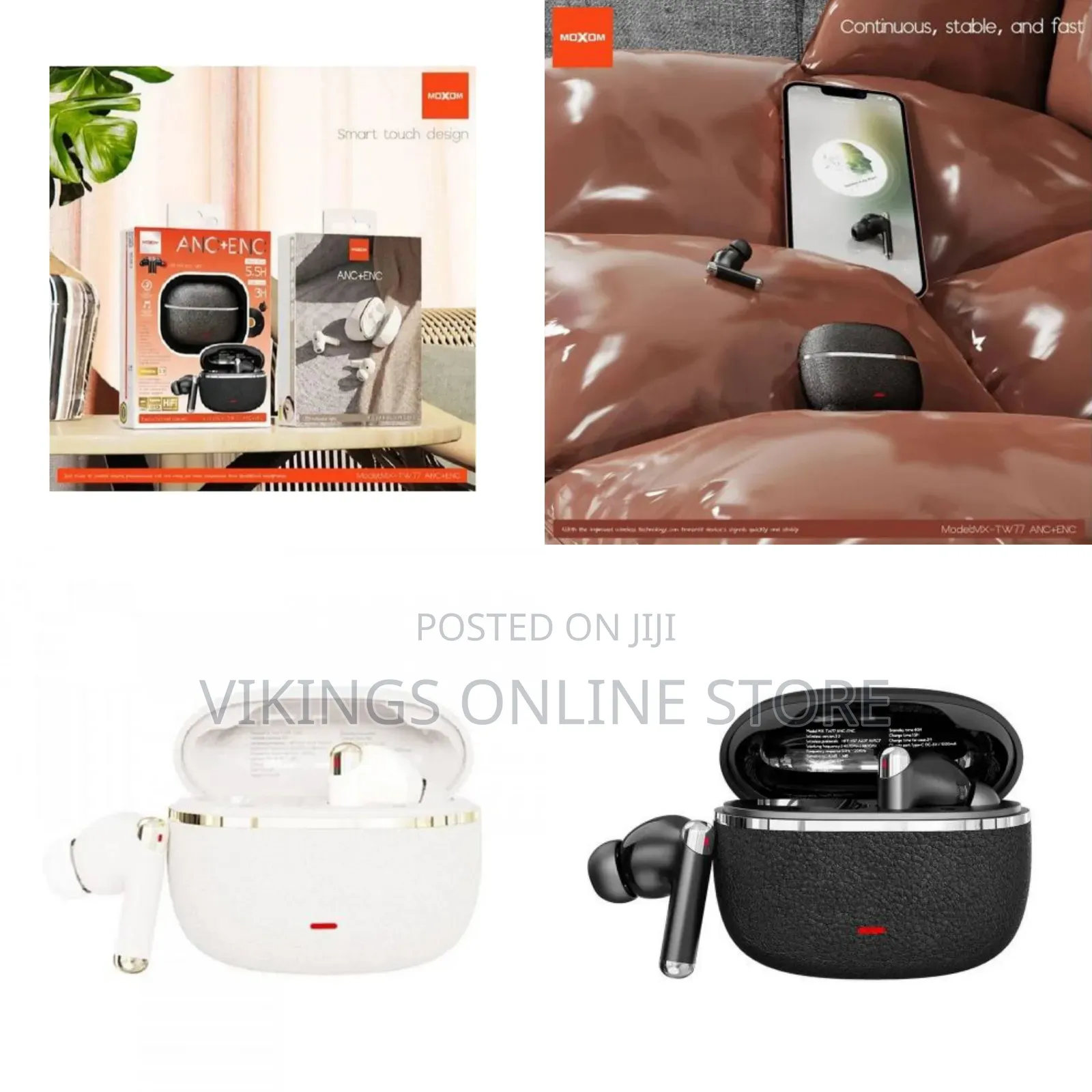MOXOM MX-TW77 ANC+ENC Wireless Earbuds TWS Bluetooth Earphones
