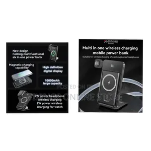 Yesido 3 in 1 YP69 10000mAh Magnetic Charging USB Type-C Multi Functi