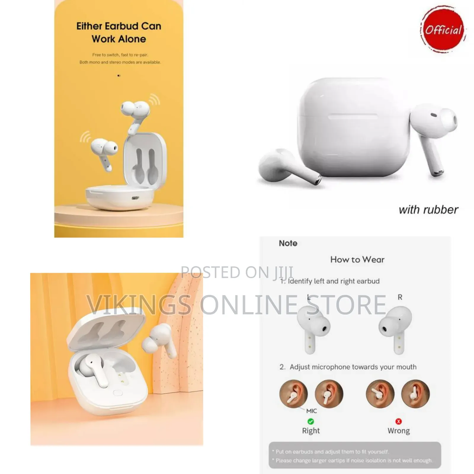 Wireless Headphones TWS Bluetooth Earphones Touch Control Sport Headse