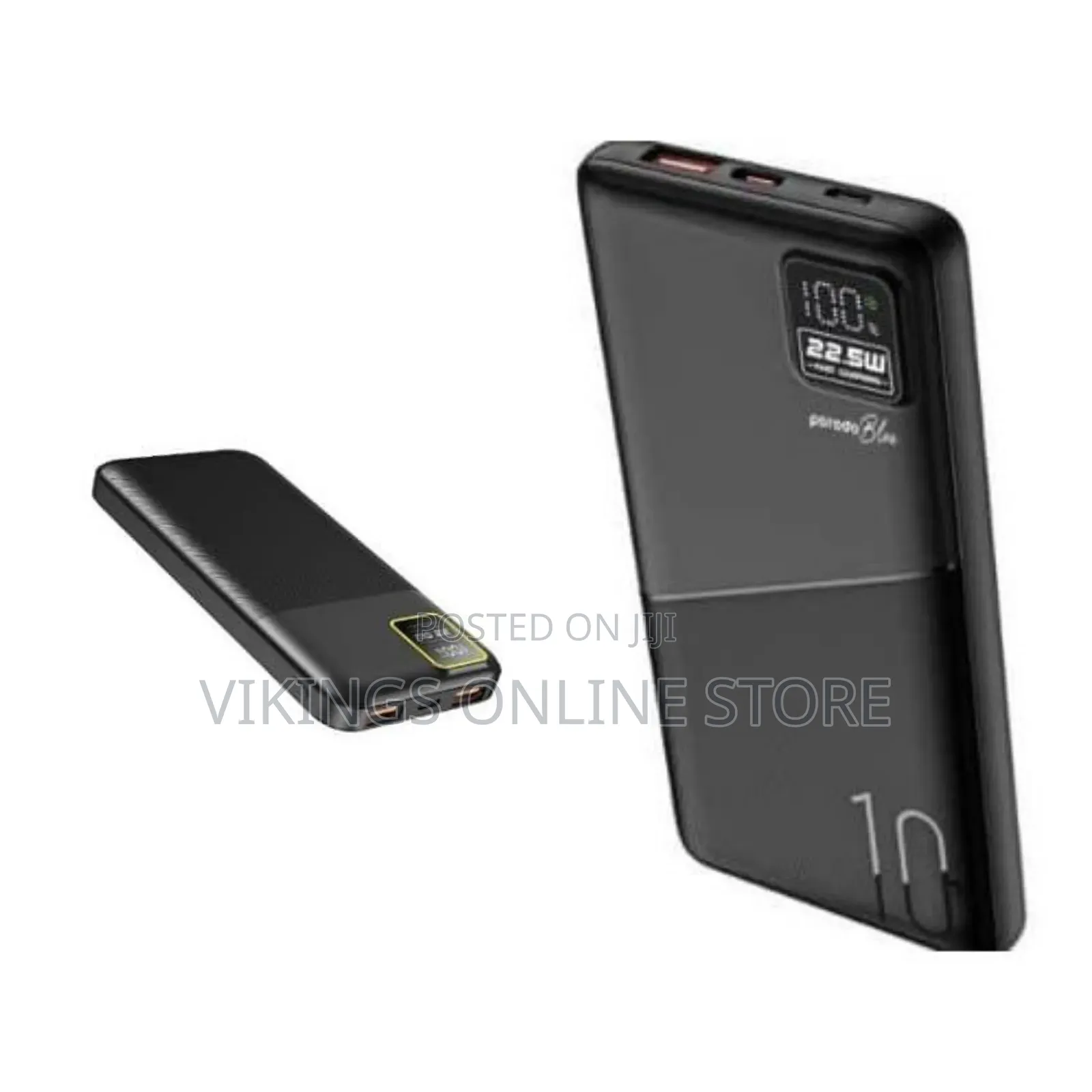 Porodo Blue PB053 Quick Charge Power Bank 10000 MAh, PD 20W Power
