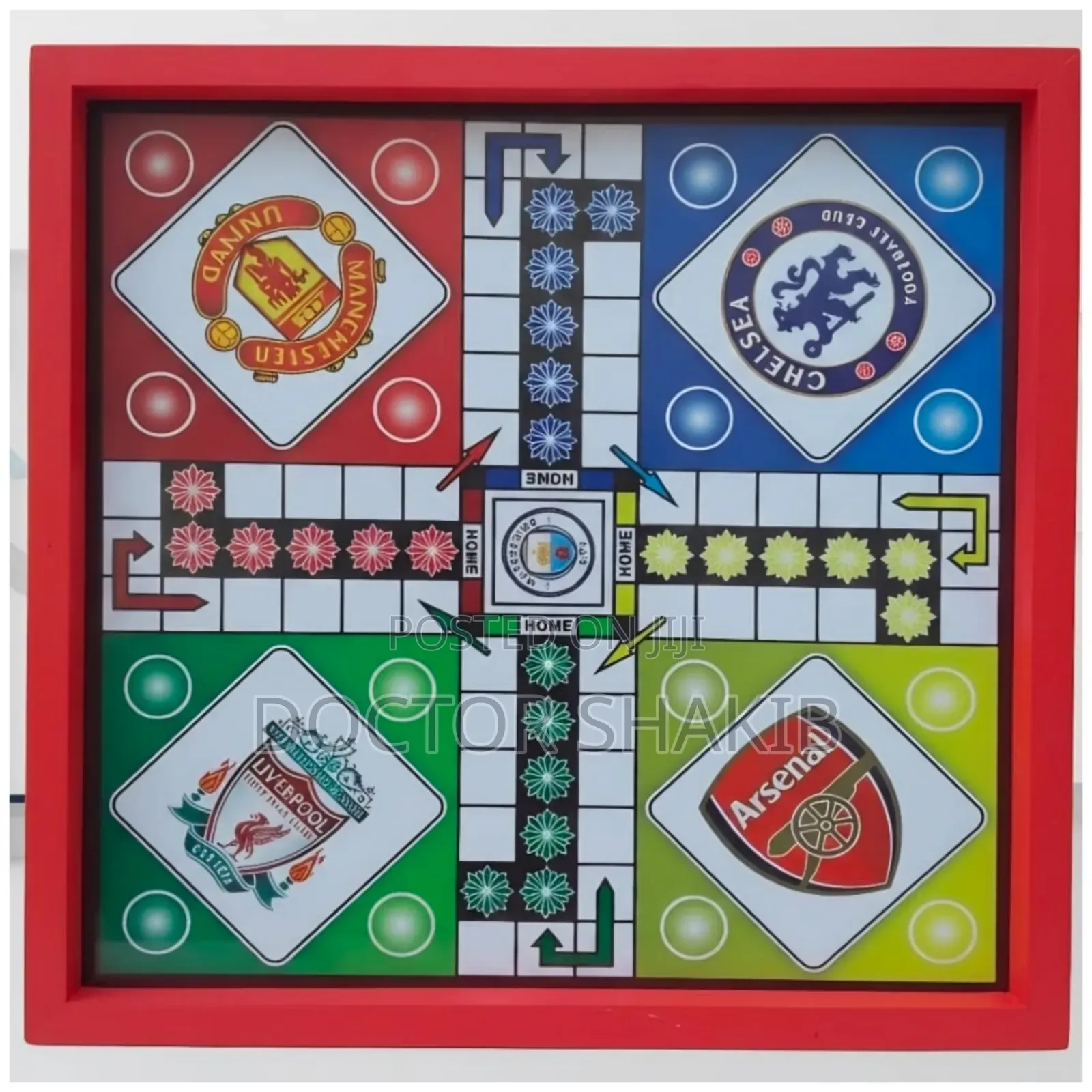 Football Club-Themed Family Ludo Board Game