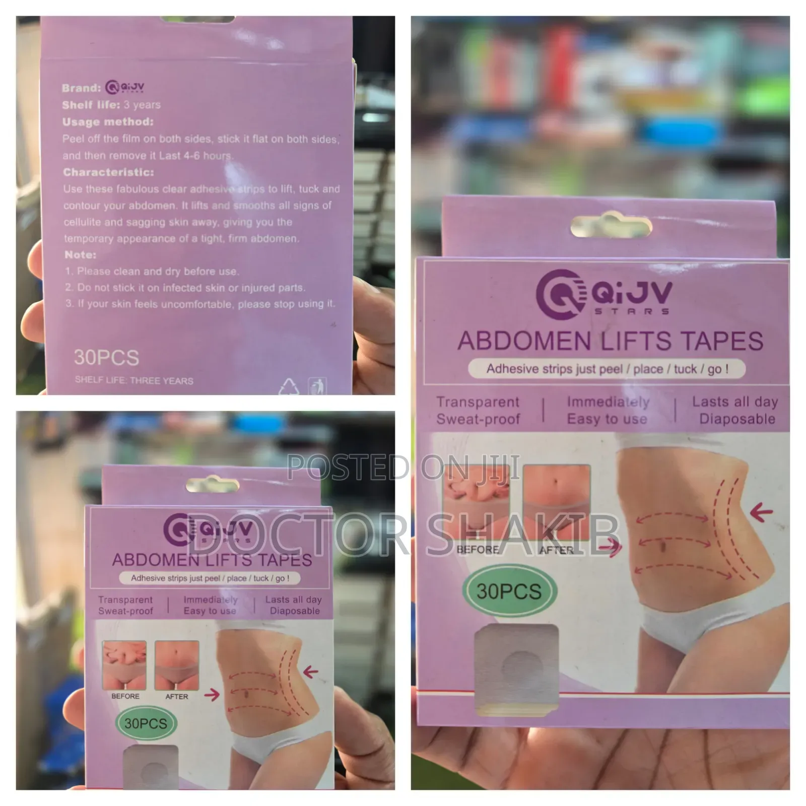 QiJV Stars Abdomen Lifts Tapes