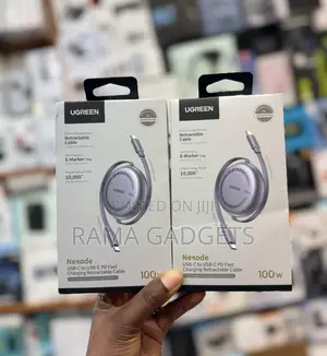 UGREEN Nexode Retractable USB-C to USB-C Cable for 100W Fast Charging.