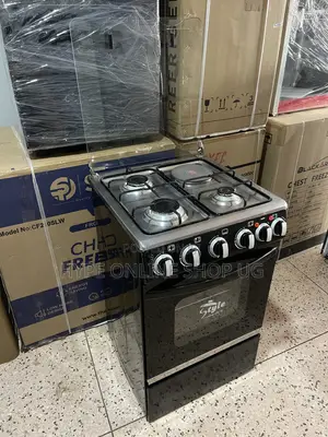 Imported Used 50/50,electric Gas Freestanding Dual Cooker