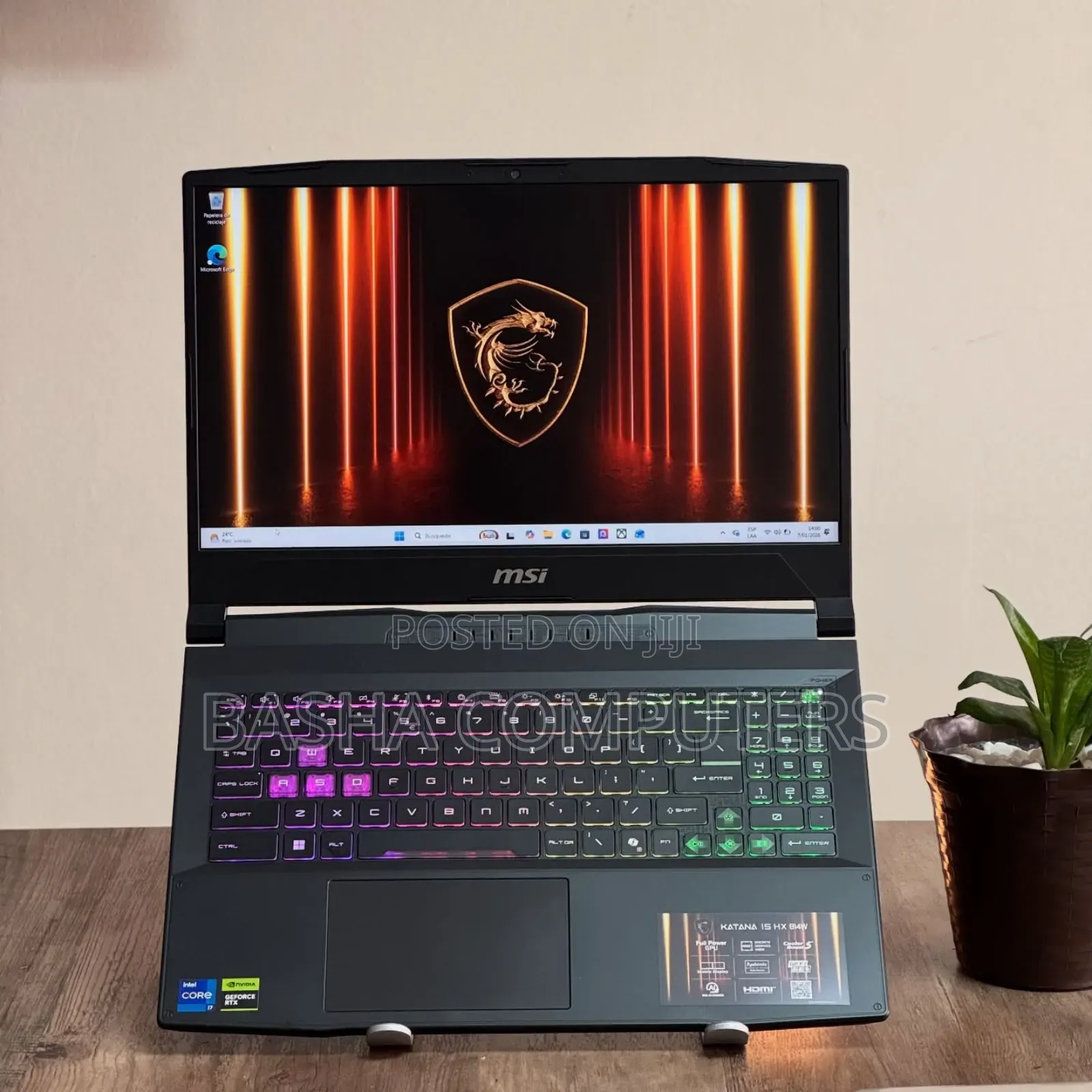 New Laptop MSI GS66 Stealth 10SGS 16GB Intel Core i7 SSD 512GB
