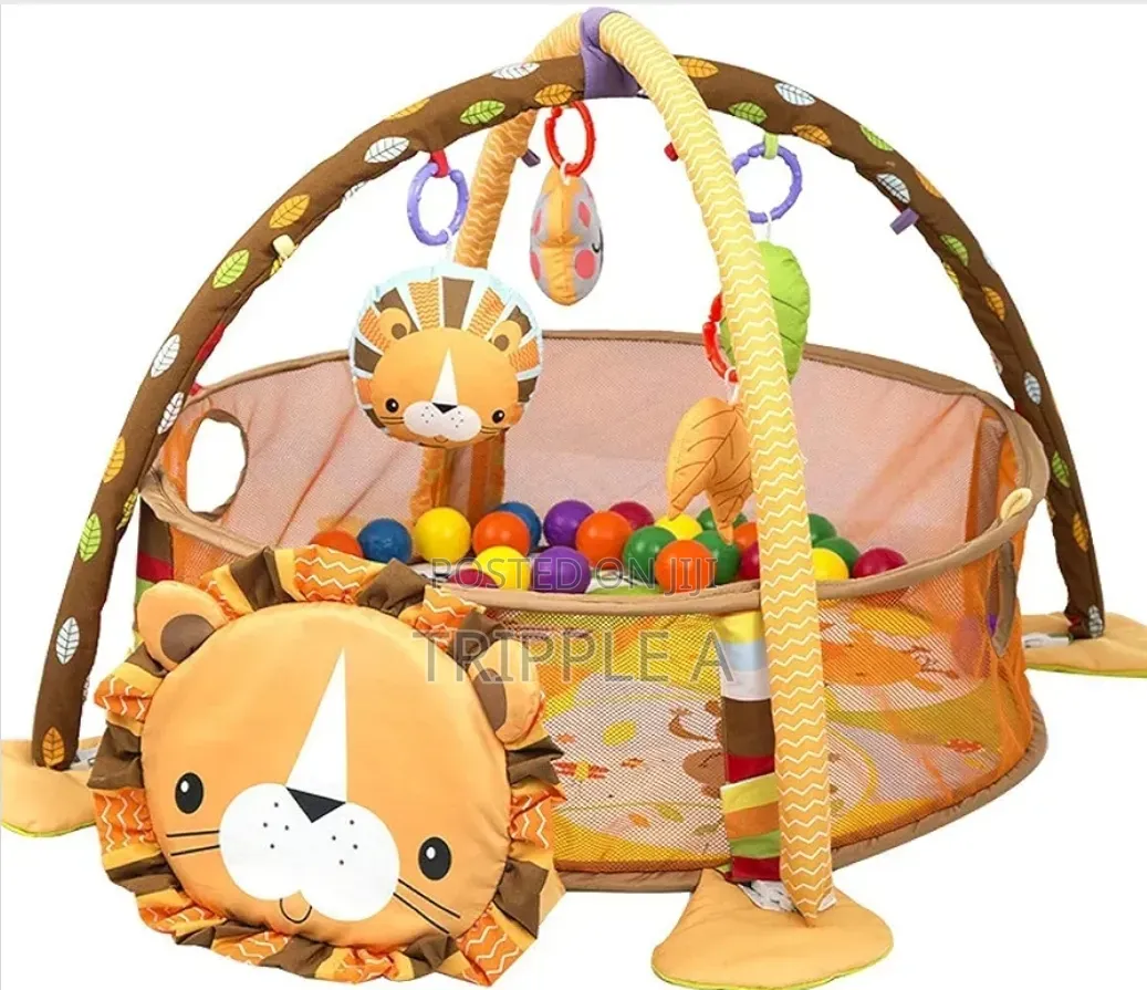 3 in 1 Baby Play Mat Kids Rug Educational Puzzle Carpet Lion