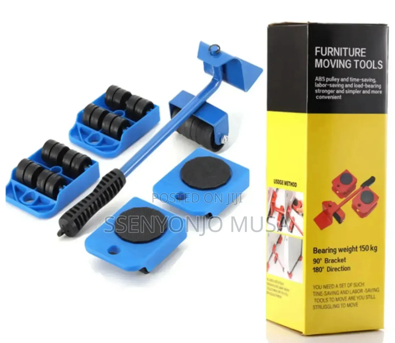 5-Piece Furniture Moving Tool Set Heavy Duty Roller Wheels 150kg