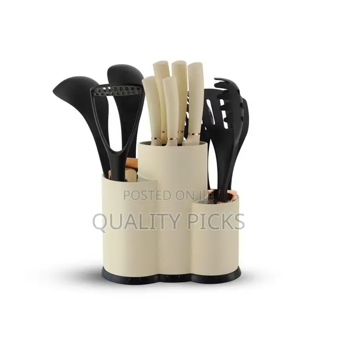 12-Piece Kitchen Knife Utensil Set With Holder