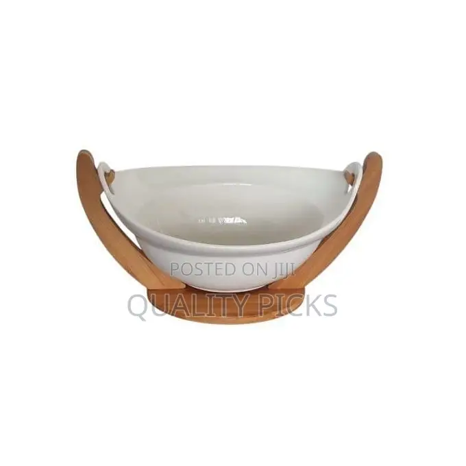 Swinging Ship-Shaped Fruit Basket White Porcelain Drain Fruit Bowl