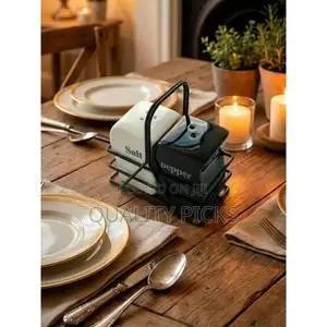 Luxury Ceramic Salt Shaker Pepper Dispenser Set
