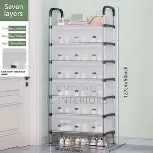 Vertical Shoe Rack Organizer, Slim Dust Proof Design