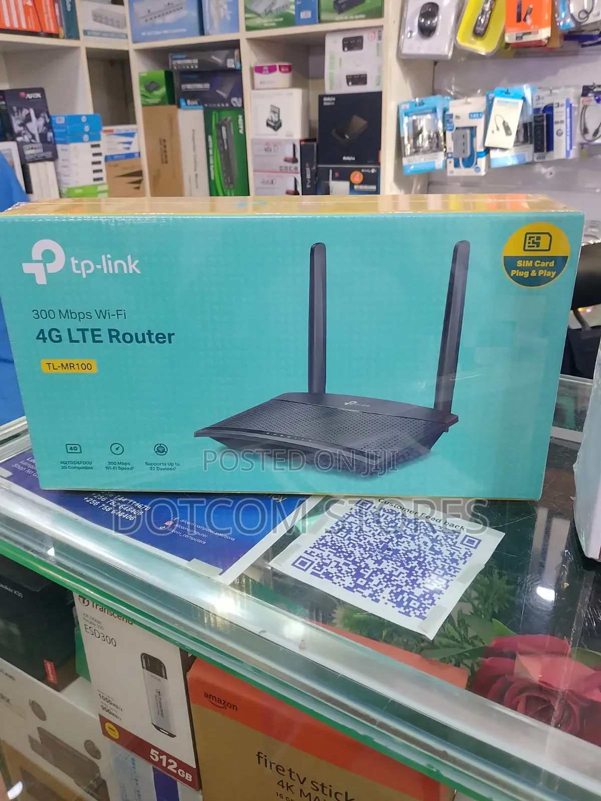 TP Link TL-MR100 4G LTE Wi-Fi Router 300Mbps Black (Brand New)