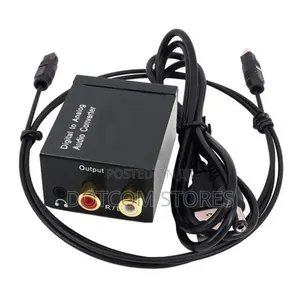 TV Digital Audio Converter – Optical to RCA Headphone Jack