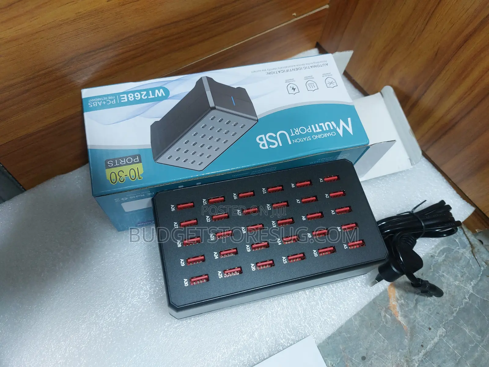 30 Port USB Charging Station for Multiple Devices