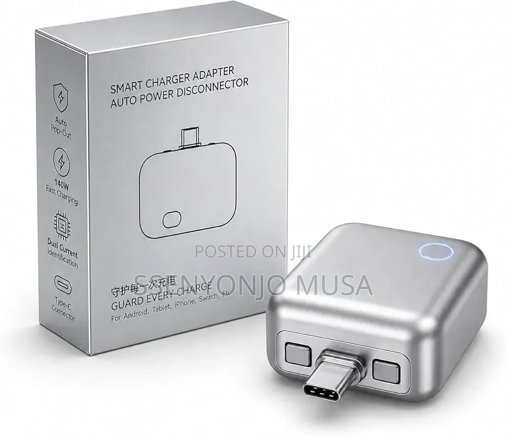 Green Lion 140W PD Auto-Disconnect USB-C Smart Charger – Grey