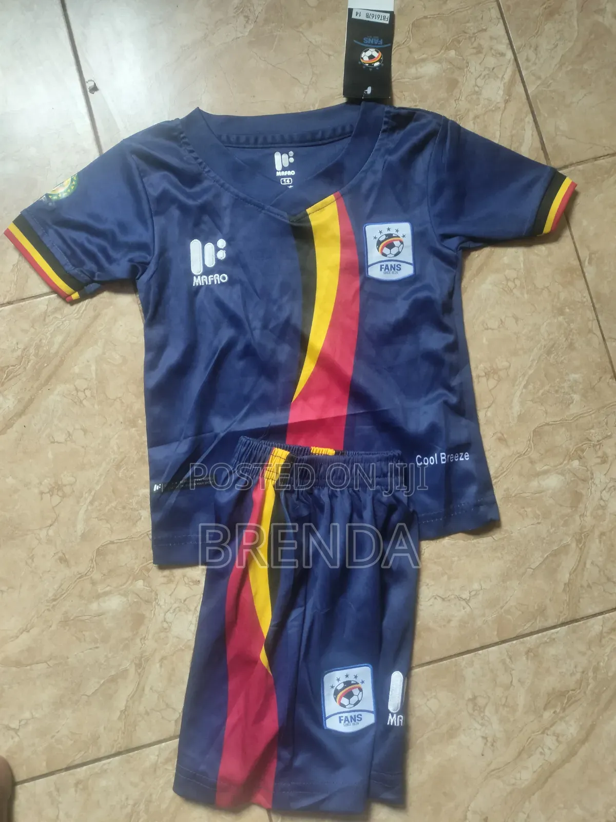 Uganda Cranes Kids Jerseys, Different Colors