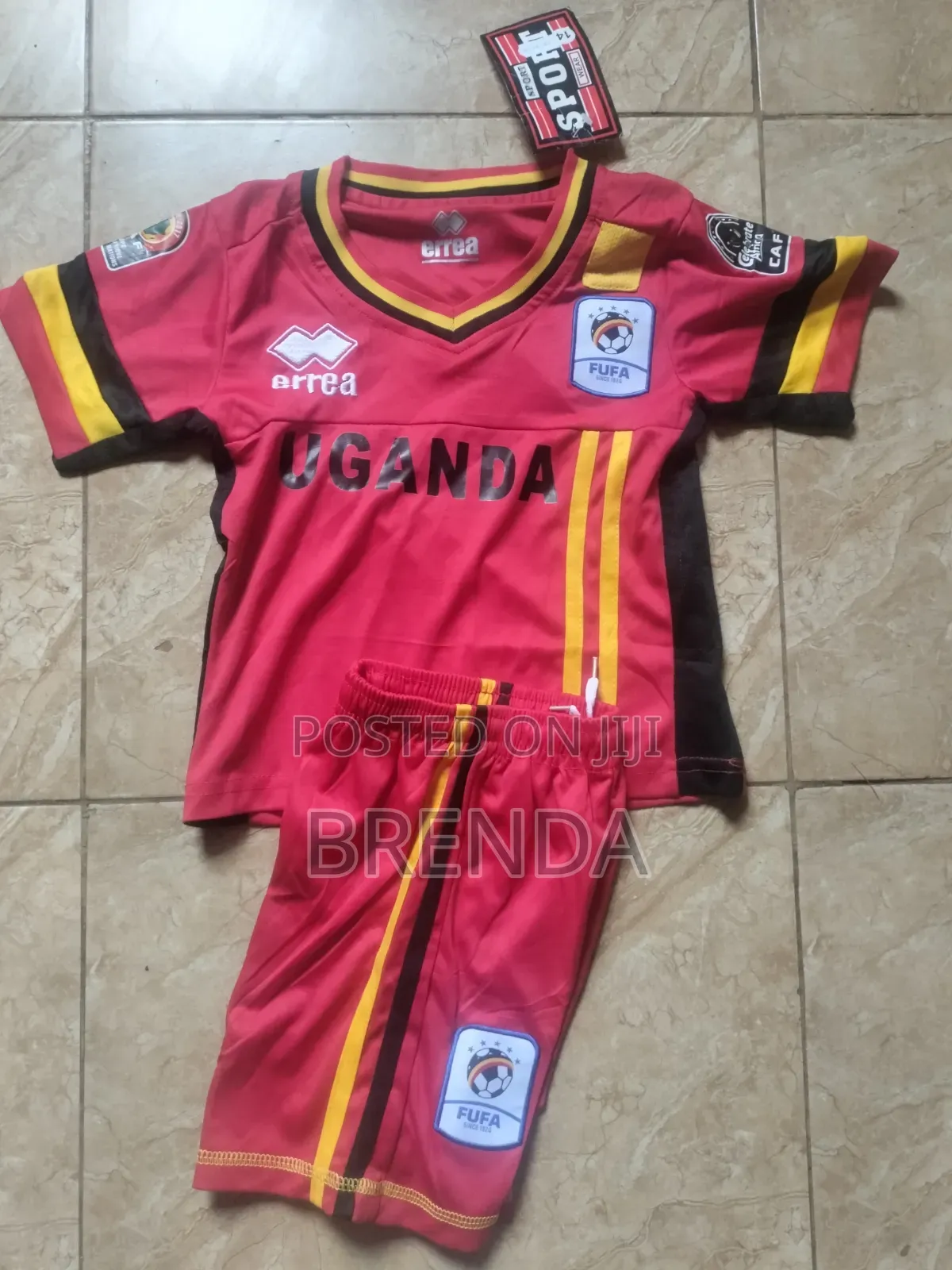 Uganda Cranes Kids Jerseys, Different Colors