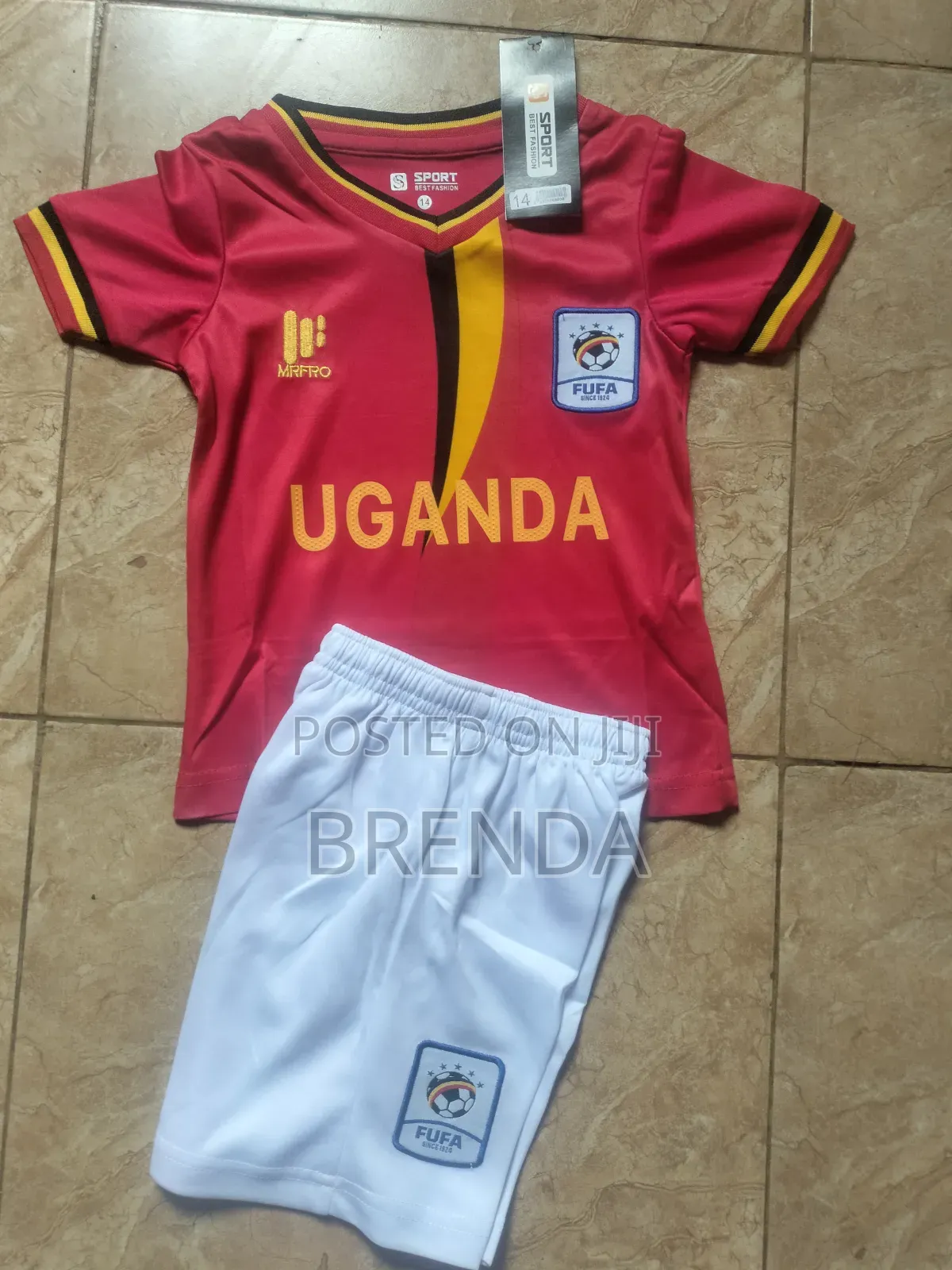 Uganda Cranes Kids Jerseys, Different Colors