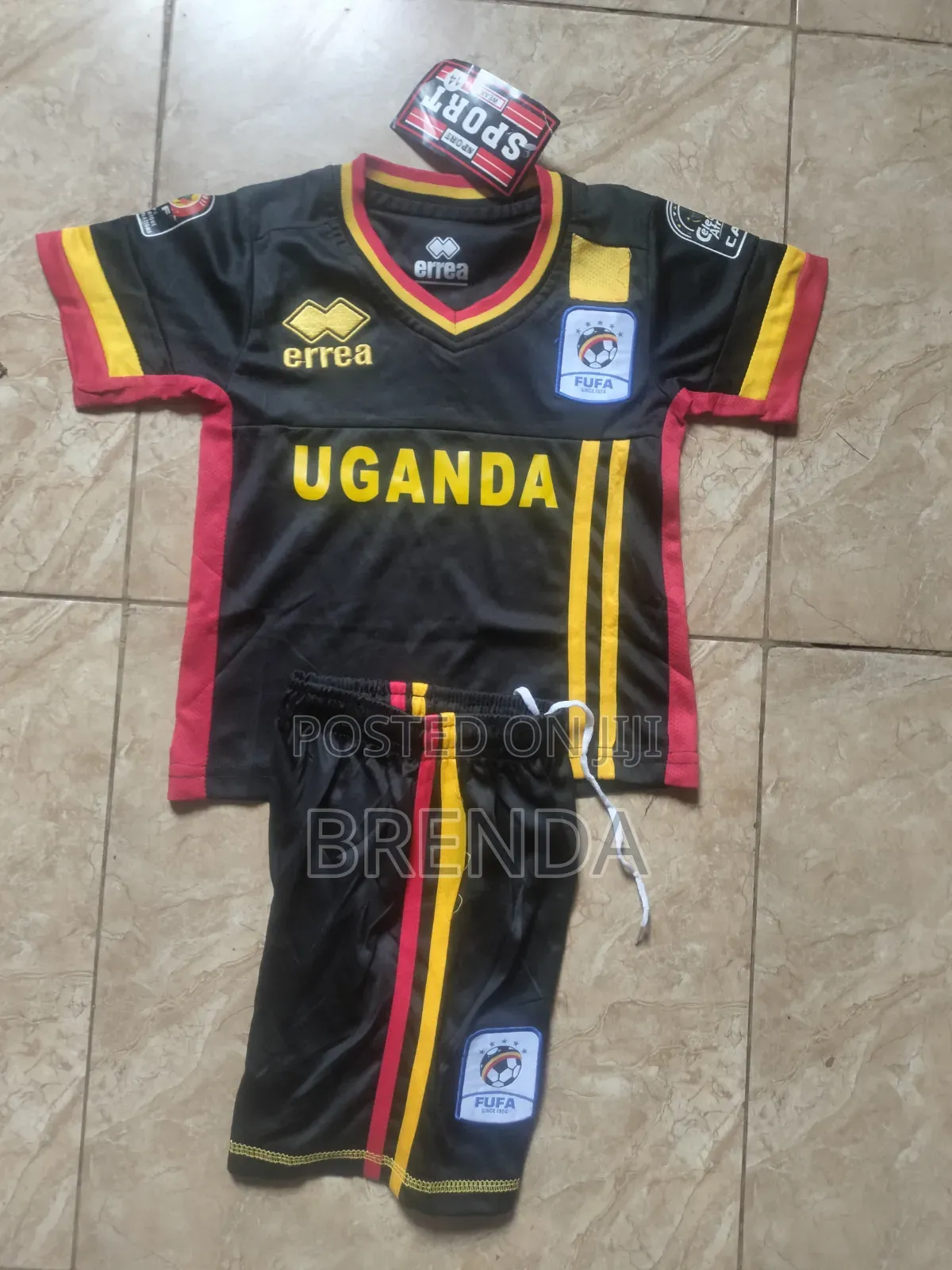 Uganda Cranes Kids Jerseys, Different Colors