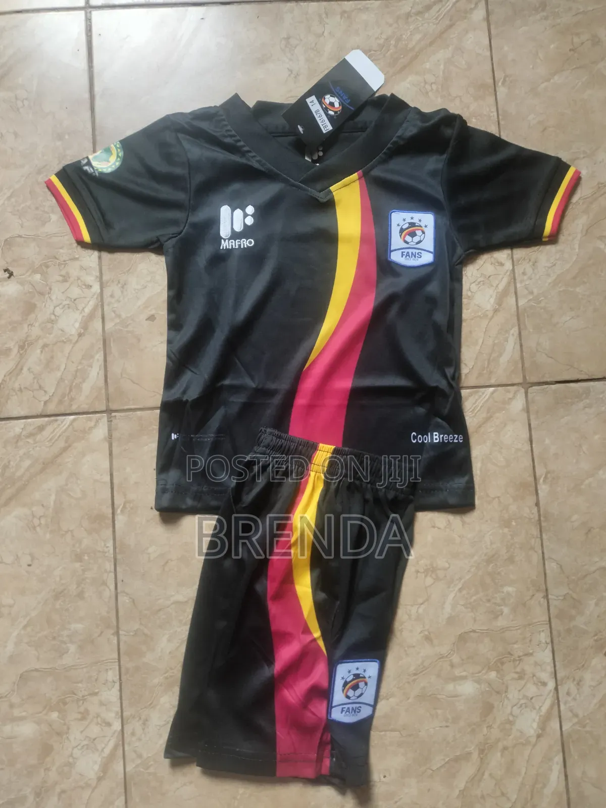 Uganda Cranes Kids Jerseys, Different Colors