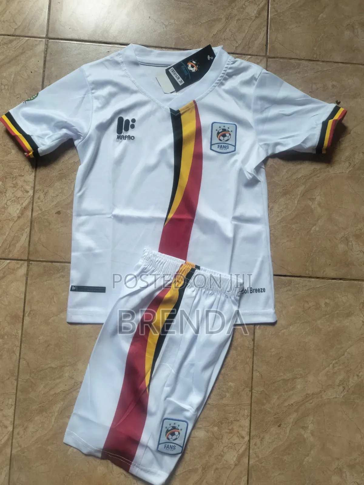 Uganda Cranes Kids Jerseys, Different Colors