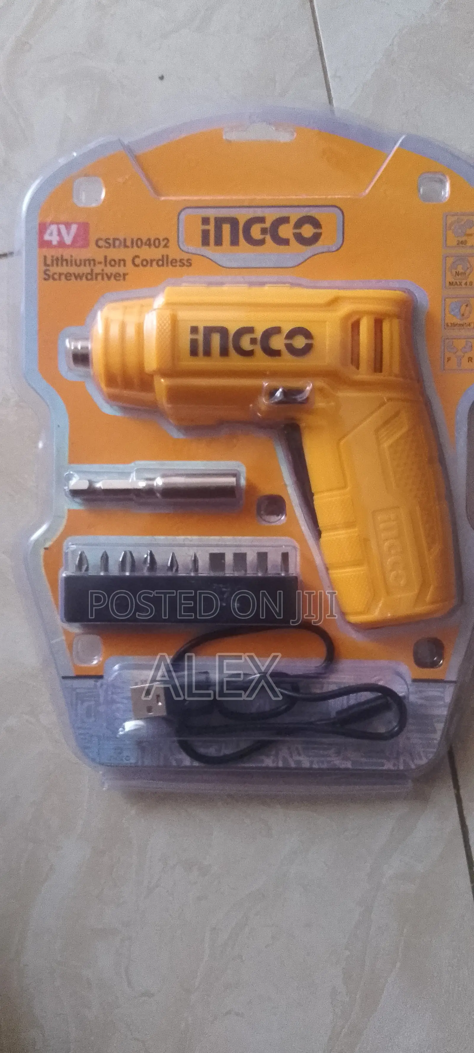 Ingco Cordless Screwdriver