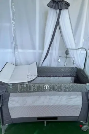 3 - In- 1Baby Playpen With Mosquito Net Changing Station