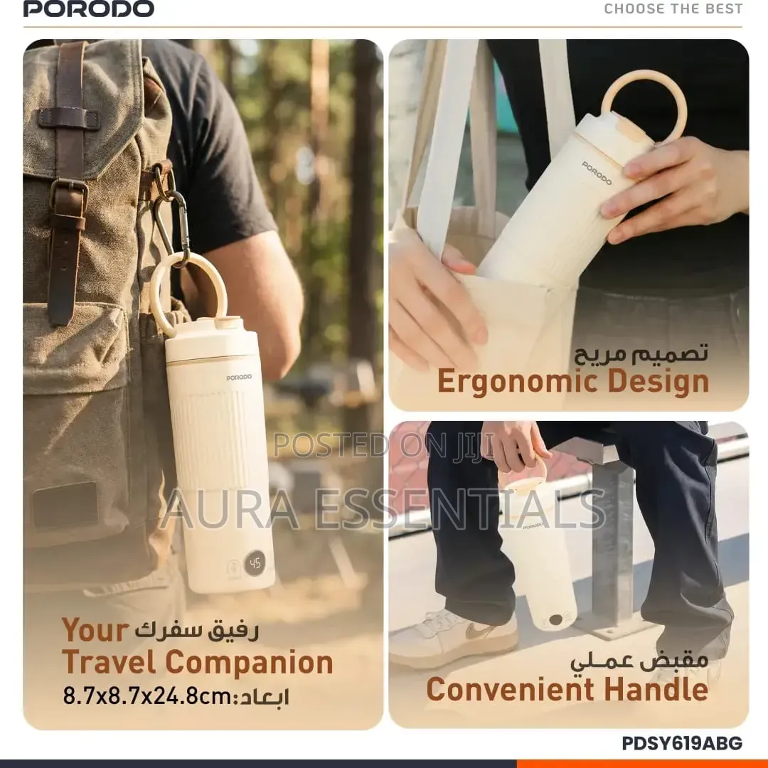 Porodo 600ml Flora Smart Portable Kettle