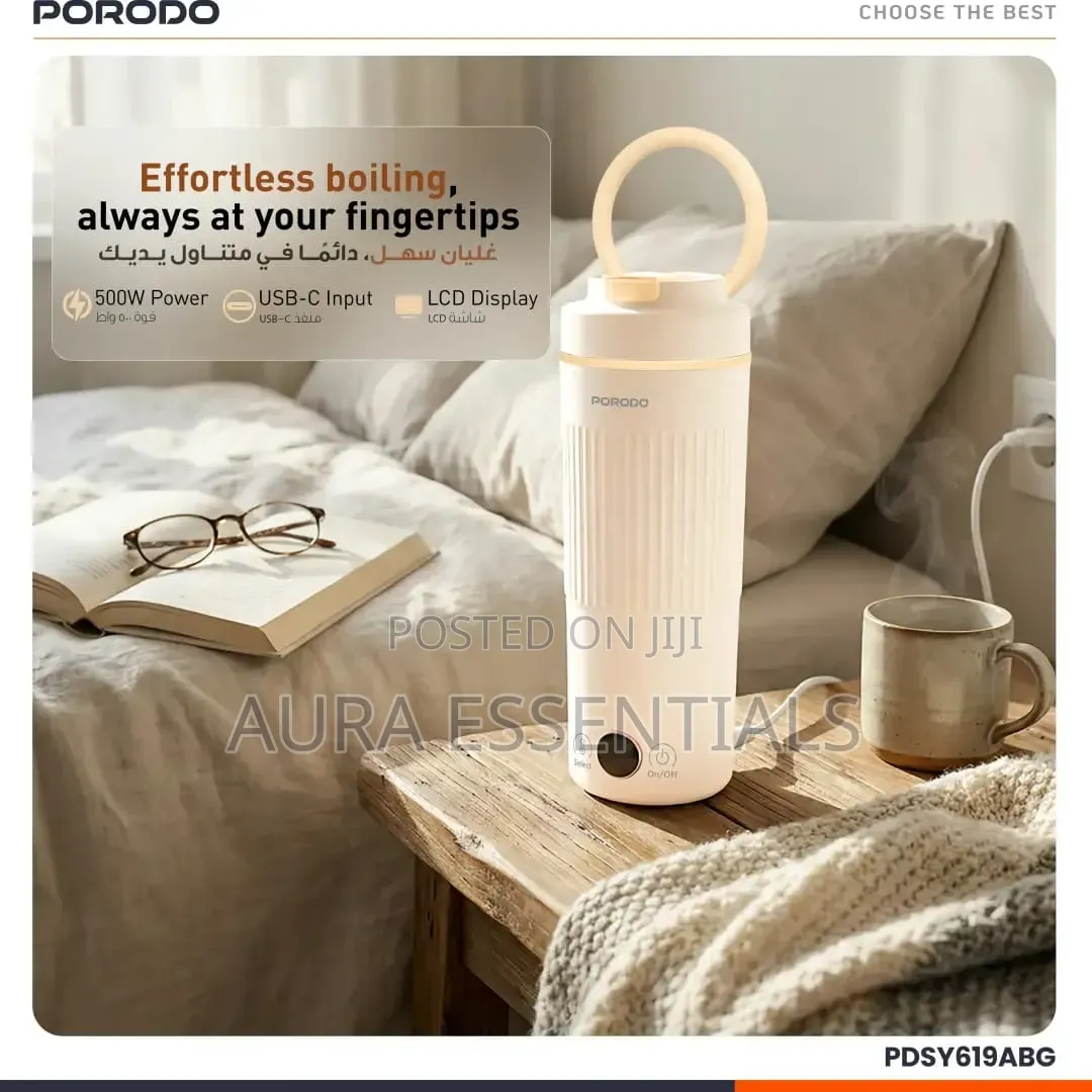 Porodo 600ml Flora Smart Portable Kettle