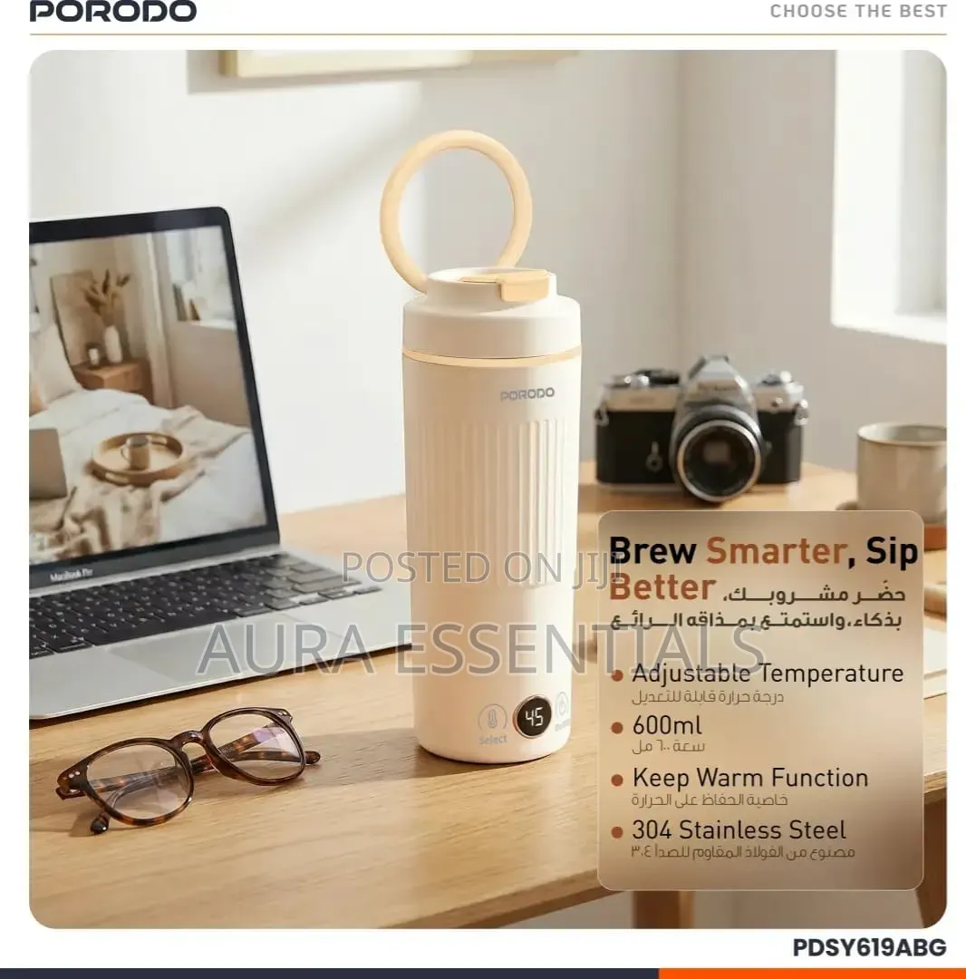 Porodo 600ml Flora Smart Portable Kettle