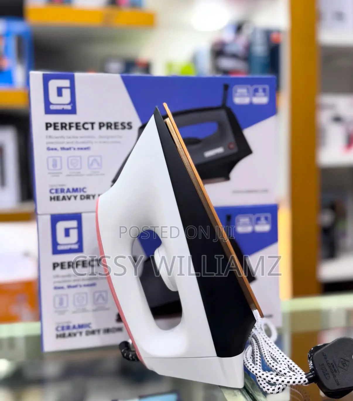 Geepas Heavy Duty Ceramic Flat Iron