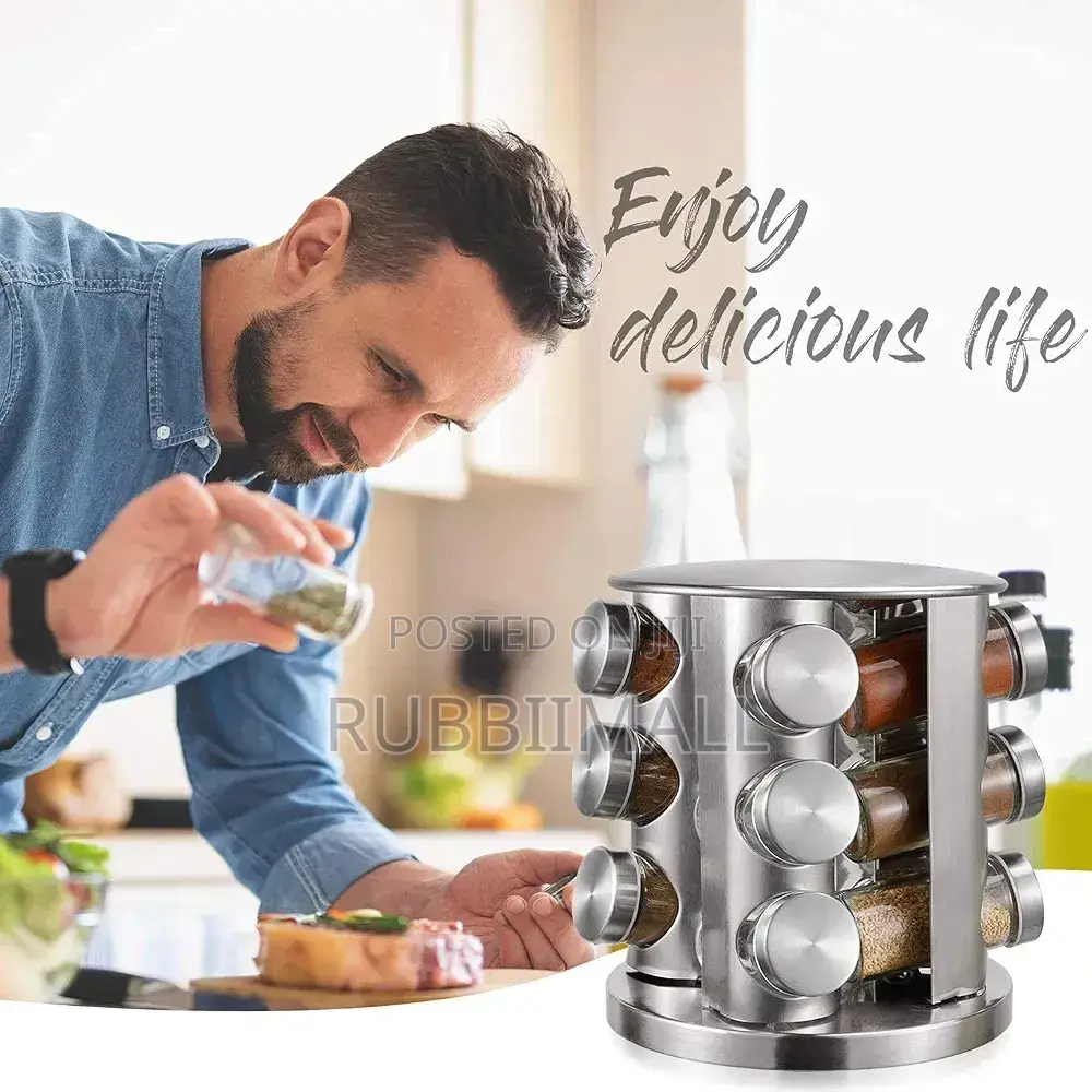 Spice Rack / Spice Carousel ~ 12 Jars
