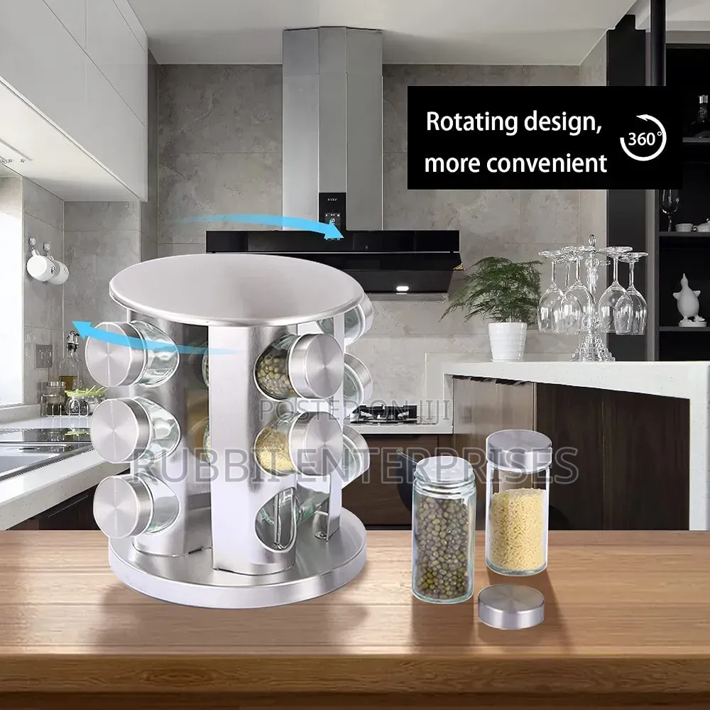 Spice Rack / Spice Carousel ~ 12 Jars