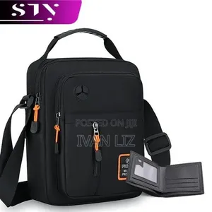 STY Men's Cross-Body Bag and Wallet Set
