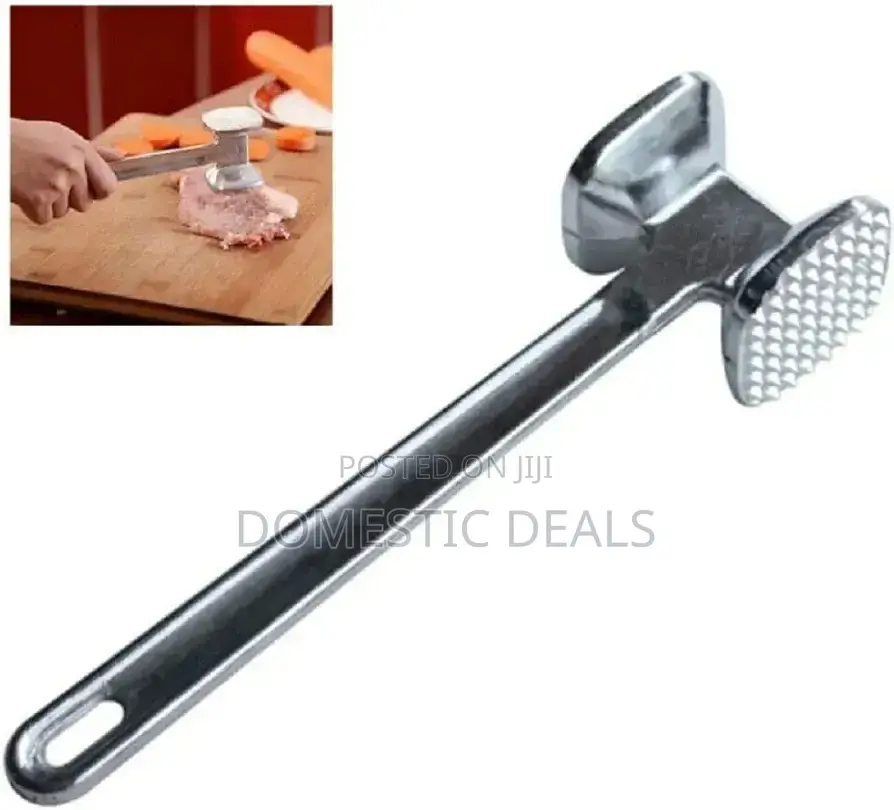 Dual-Sided Aluminum Meat Tenderizer Hammer