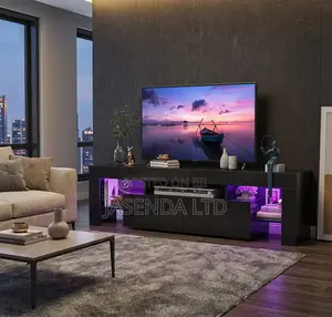 TV Stand Low Design With Storage | TV Table for 65 Inch