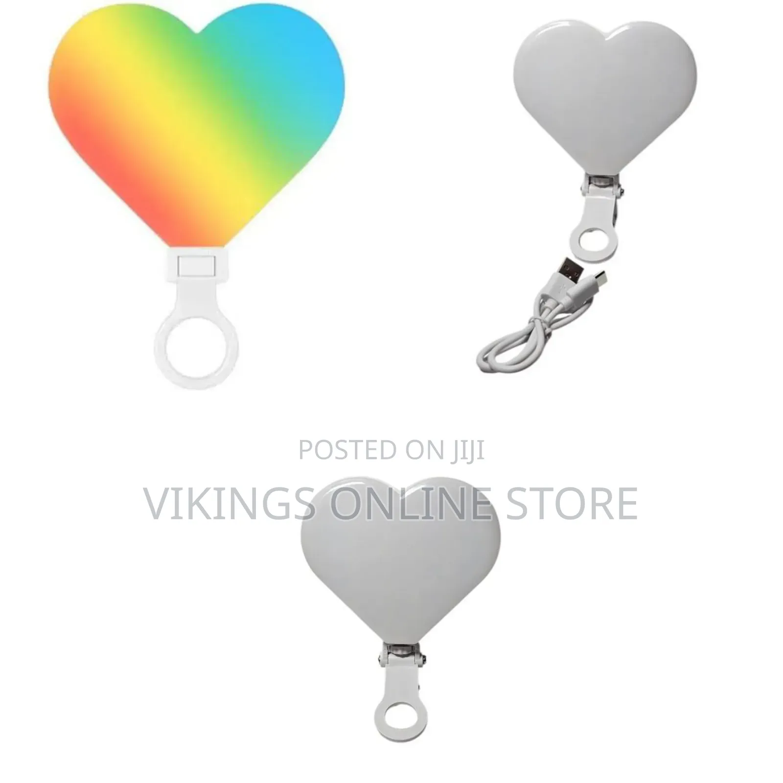 MJ-02/4w 180 Degree Adjustment 1000 Mah Phone Ring RGB Led Clip Fill