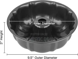 Heavy Duty Carbon Steel Fluted Tube Round Baking Pan