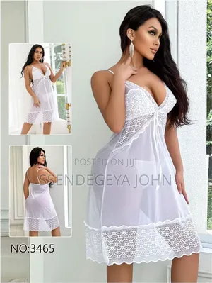 A Burgundy Off-the-Shoulder Lingerie Sleep Dress
