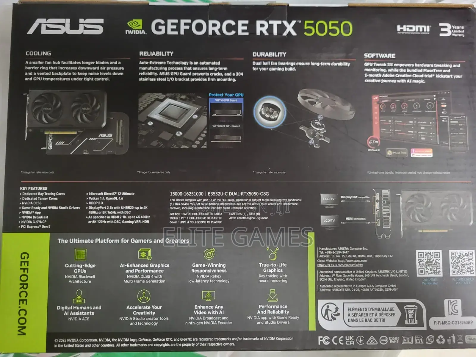 RTX 5050 8gb Gpu