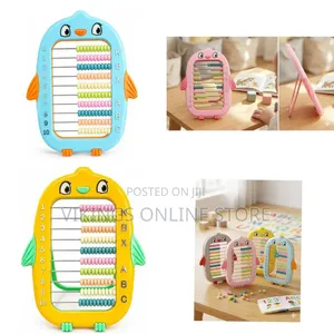 Penguin Abacus Educational Counting Frame Toy for Kids to Count, Add