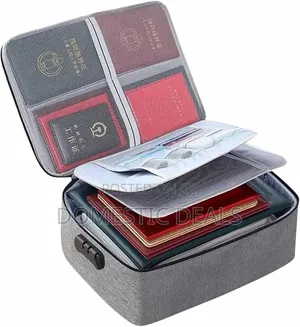 Lockable Document Organizer Bag for A4 Certificates Passport