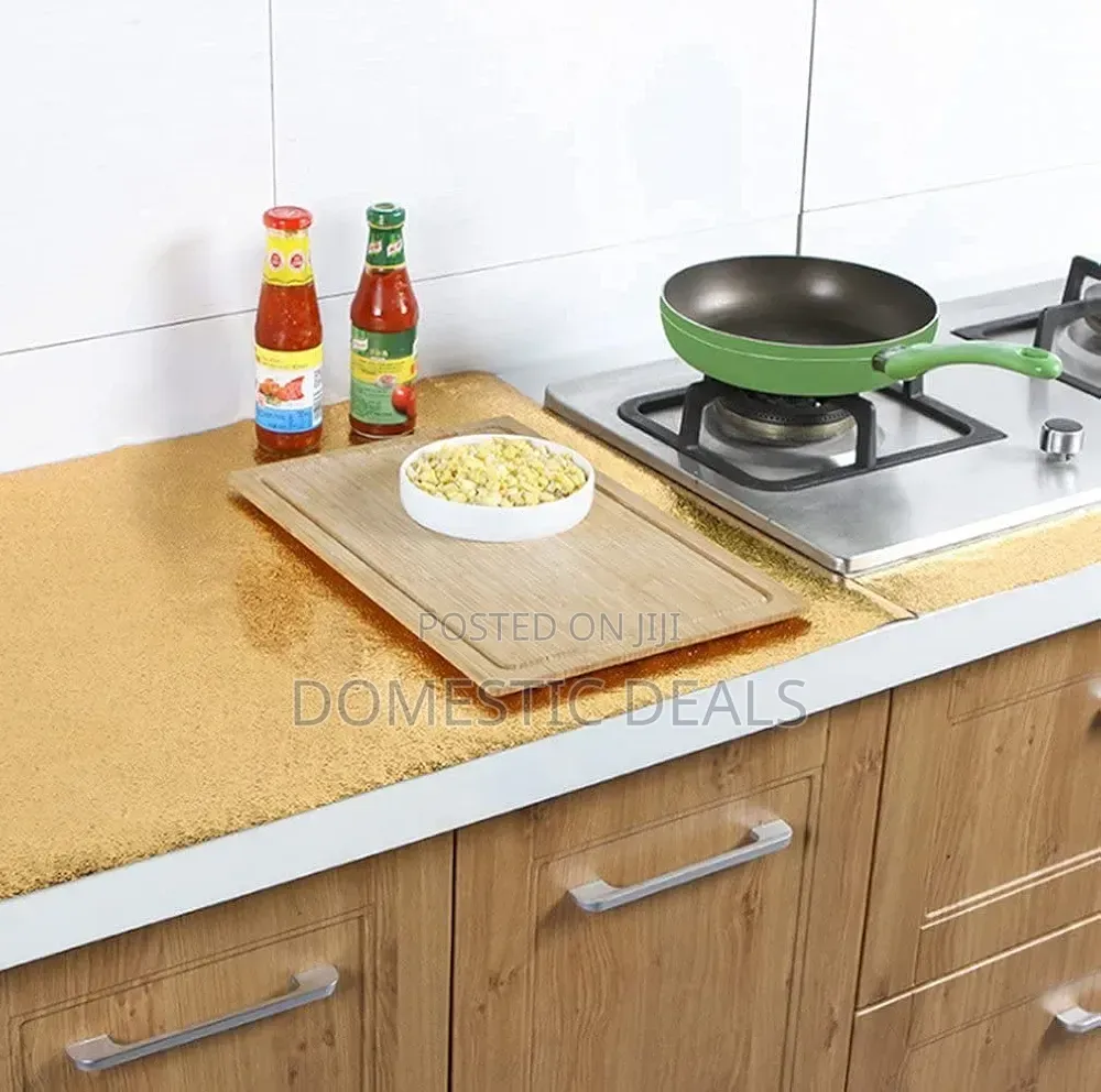 Oil Proof Kitchen Self-Adhesive Gold Foil Contact Paper