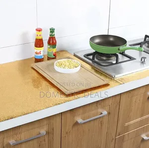 Oil Proof Kitchen Self-Adhesive Gold Foil Contact Paper