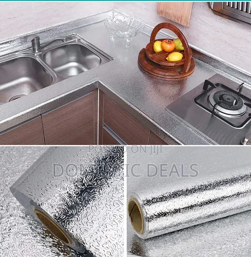 Silver Aluminum Foil Sticker Roll