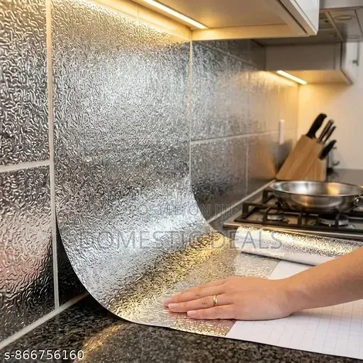 Silver Aluminum Foil Sticker Roll