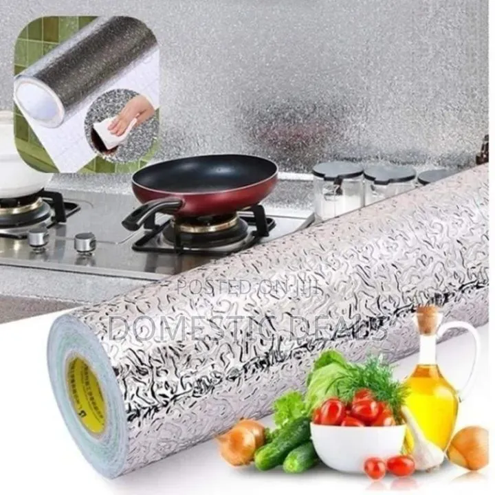 Silver Aluminum Foil Sticker Roll