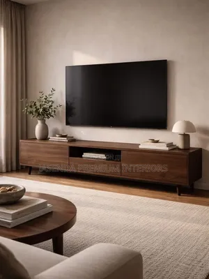 Modern TV Stand With Drawers | Low TV Table Free Ship