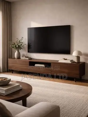 Modern TV Stand With Drawers | Low TV Table Free Ship